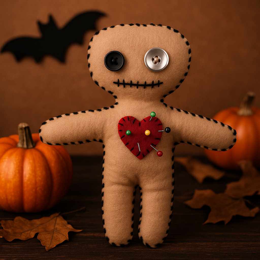 Voodoo Doll with Heart – Creepy Cute Voodoo Doll – Beginner PDF Sewing Tutorial – Instant Download