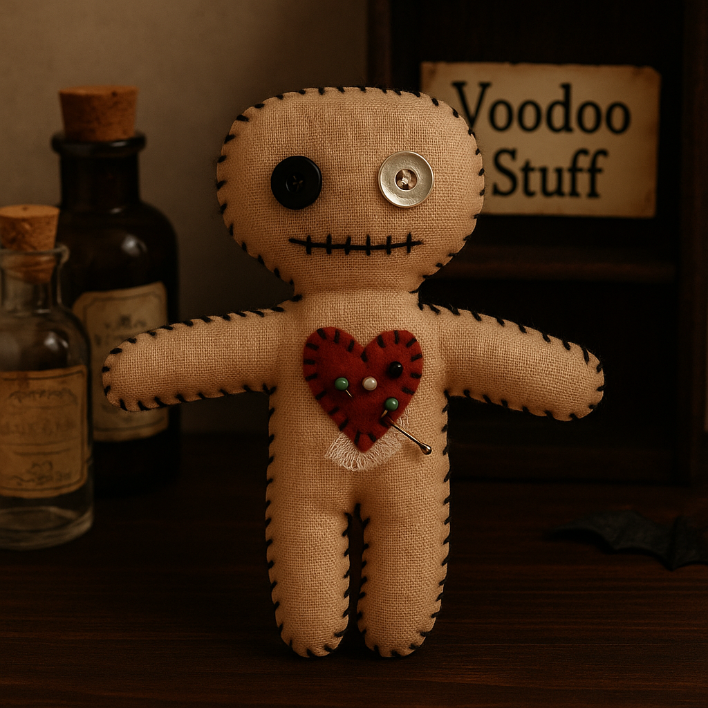 Voodoo Doll with Heart – Creepy Cute Voodoo Doll – Beginner PDF Sewing Tutorial – Instant Download