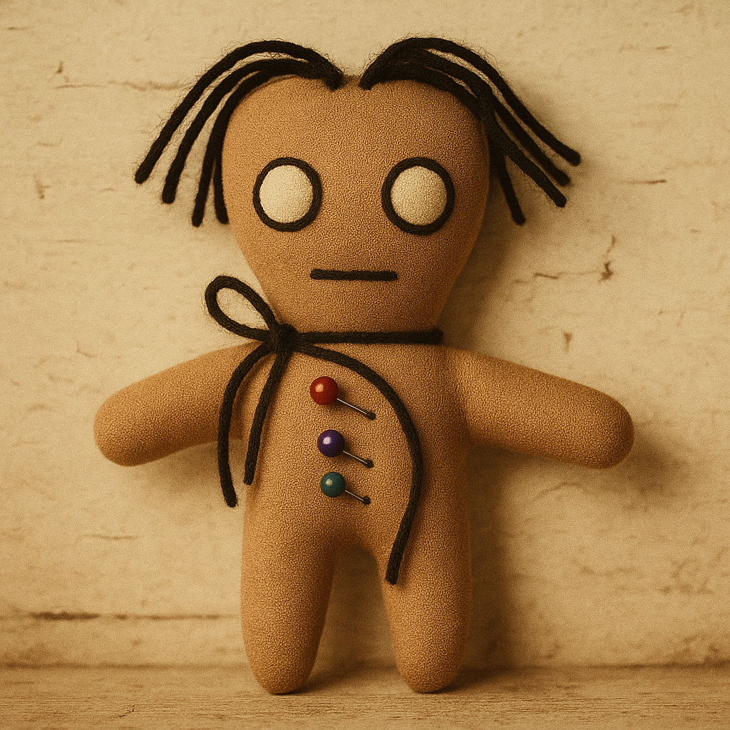 Voodoo Doll PDF Sewing Pattern – Creepy Cute Voodoo Tutorial – Beginner Friendly Template – Instant Download