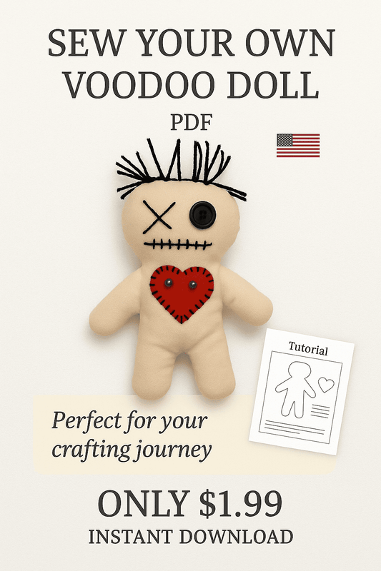 Voodoo Doll PDF Sewing Pattern – Tutorial for Beginners